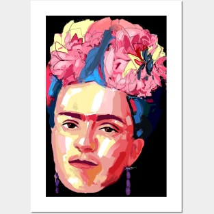 kahlo portrait Pop Art Posters and Art